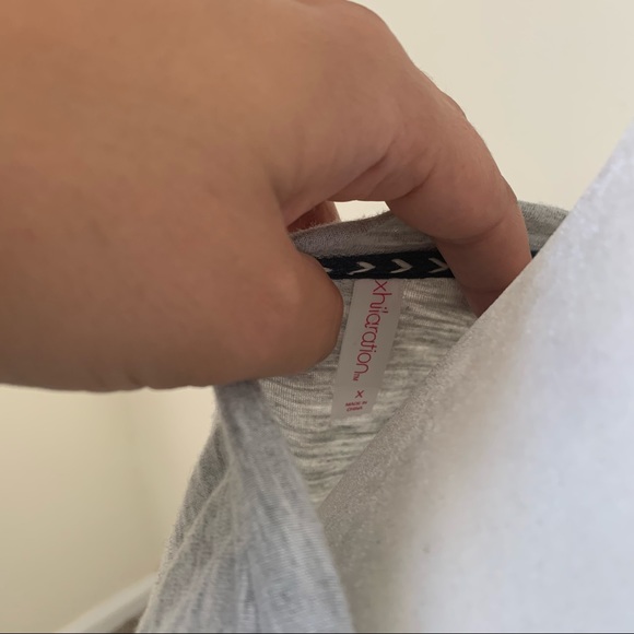 Xhilaration Gray Embroidered Tee Shirt - Picture 5 of 6